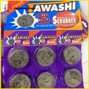 12PCS/pack NEW TAWASHI ULTRA BRIGHT STAINLESS STEEL SCRUBBER original steelwool