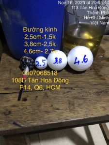 Combo 10 hoặc 20 Banh Xốp 2.5cm 3.8cm 4.6cm Dùng Làm Trang Trí...