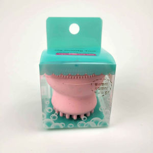 ARAFURA - HUAMIANLI ETUDE Facial Cleansing Pad Scrub Brush Octopus Jellyfish - GZ03 - Pink