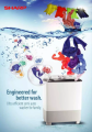 Sharp Semi Auto Series Washing Machine 7kg EST7015. 