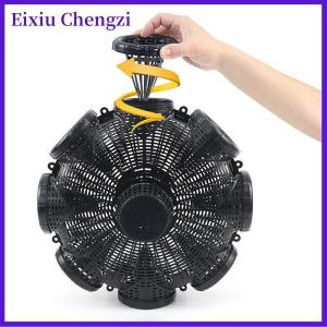 Eixiu 8 lỗ nâng cấp bắt loach tôm hùm lươn vàng lồng đánh cá ngoài trời lồng lưới nhựa bẫy tôm lồng với hộp đối trọng
