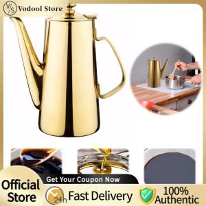 【24Hours Shipped】Stainless Steel Tea Kettle Non- Slip Handle Water Pitcher Large Capacity Water Pot Wide Mouth for Coffee Tea Juice