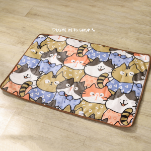 Thảm nằm cho Chó Mèo có 2 mặt bằng vải da PU (mẫu mới) - Love Pets Shop