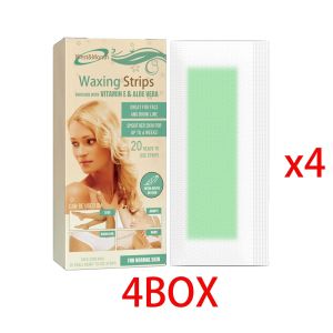 Professional Hair Removal Wax Strips For Summer Depilation Sided Cold Wax Paper For Leg Body Useful Quick Gentle Hair Removal