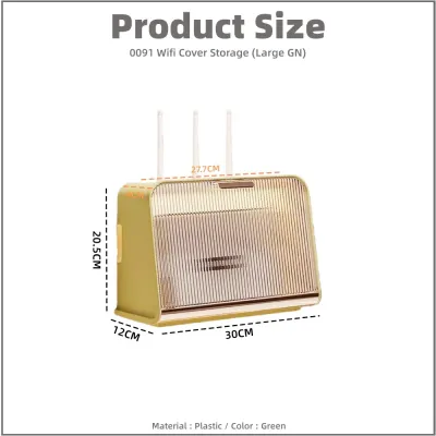 Johor Seller | WiFi Router Storage Box Wire TV Set Top Box Wall Hanging Shelf Socket Placement Wireless Finishing Organizer