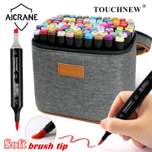 AICRANE Touchnew Soft brush tip Marker set Skin Colors Manga Drawing brush Pen Alcohol Based Sketch Art Supplies
