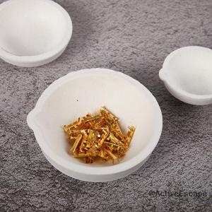 ActiveEscape High Temperature Quartz Silica Melting Crucible Dish Bowl Pot Casting Gold Silver Metal Jewelry Casting Container