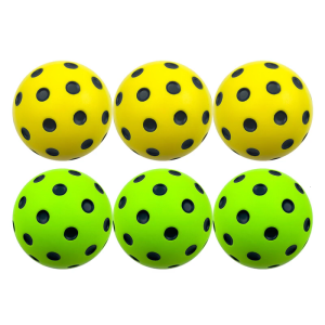 3Pcs Noise Reducing Soft Pickleballs Low Noise Foam Pickleballs Practice Bounce Ball for Pickleballs Training Enduring