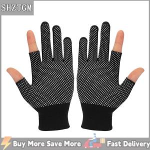 [COD] SHZTGM ถุงมือไนลอนแบบหน้าจอสัมผัสกันลื่นสำหรับผู้ชายและผู้หญิงถุงมือครึ่งนิ้วสำหรับขี่กลางแจ้งเล่นกีฬาฟิตเนสระบายอากาศกันลื่น