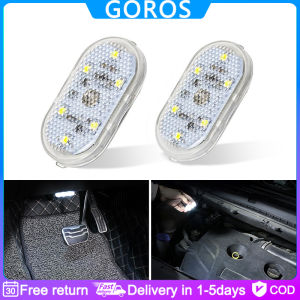 【In Stock】LED Touch Light Car Atmosphere Light Wireless Interior Light Emergency Highlight Magnetic Night Light Car Decoration Accessories Blue/White