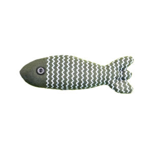 JMY Catnip Fish Toy Interactive Self Entertainment Durable Teething Cat Toy Plush Fish Crinkle Sound Bite Resistant Cat Toys