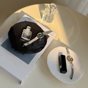 GFUTY กระเบื้อง ถาดเก็บเครื่องประดับ สร้างสรรค์ ไม่สม่ำเสมอ ชั้นวางเครื่องประดับ ของตกแต่งบ้าน หลายฟังก์ชัน แผ่นเก็บของ พร็อพถ่ายภาพ