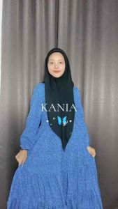 LEONNA Ka-Nia Gaun Dress Maxi Gamis Wanita Ruffle Premium Korean Style