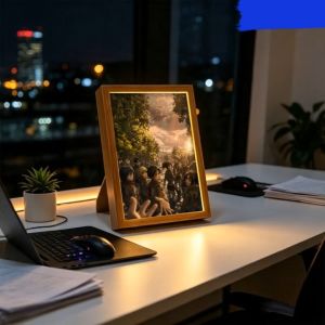Attack On Titan TT17 Lighting Photo Frame Bingkai Lampu Anime Hadiah 灯光画 进击的巨人