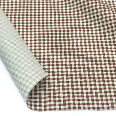3mm Small Checker Design Combed Cotton Twill Woven Fabric (60 inch wide)