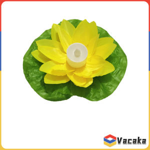 Vacaka LED Waterproof Floating Lotus Light 17cm Night Lights Wishing Lamp