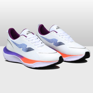 NUEVO - Wilmax Black Blue/Yellow Sepatu Lari Pria Olahraga Running Cowok Terlaris