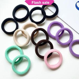 SHENHAO2🎀 20 cái hộp Đóng Hộp Vòng Khăn Đàn Hồi Cao Liền Mạch Đơn Giản Màu Sắc Rắn Tóc Vòng Đuôi Ngựa Chủ Tóc Dây Thừng Phụ Kiện Tóc