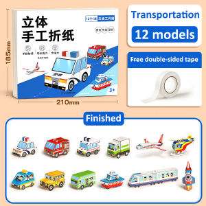 🔥HOT🔥 108pcs Baby Craft Folding Paper Toy Cartoon Animal Colorful Origami Paper Cutting Book Educational Toys Kids Birthday Gifts