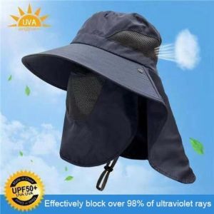 Fishing Hat Outdoor Sun Fisherman Hat Cap Sun Protection UV-proof Sun Hat Cover Face For Fishing Climbing Hiking Camping