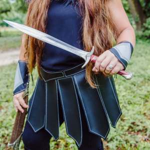 New Cosplay Props European and American Retro Medieval Renaissance Gear COSPLAY Leather skirt #