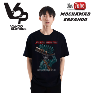 Vando Baju Kaos Oblong Pria Sunhaji Penjual Es Teh Lengan Pendek Viral Terbaru Kekinian