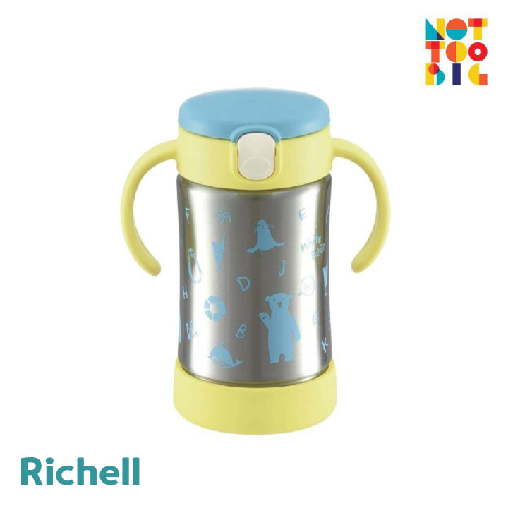 Richell TLI Stainless Straw Bottle Mug 200ml Lazada