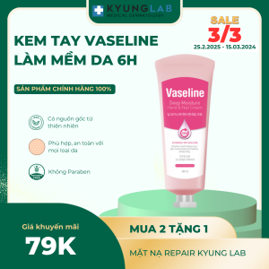 Kem Dưỡng Da Tay Và Móng Vaseline Deep Moisture 60ml giúp bạn chăm sóc da tay mềm mại hơn