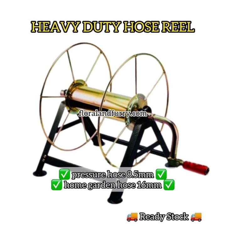 Heavy Duty Hose Reel Holder Hanger 30m 100m Garden Power Sprayer