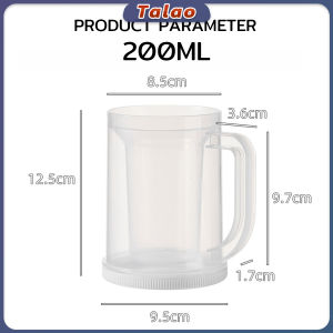 Double Layer Freezing Beer Mug Liquid Refrigerator Frozen Cup 200ml Cold Drink Chilled Cups with Handle