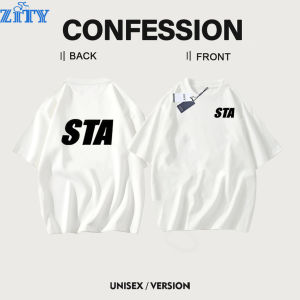 ⚡พร้อมสต็อก⚡ZITY ความเรียบง่าย เสื้อยืดคอกลม ผ้าฝ้ายแท้ สะดวกสบายและระบายอากาศ การดูดซับเหงื่อ PODZF034