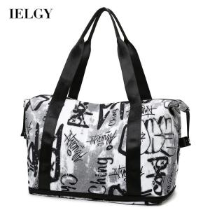 IELGY dry and wet separation fashion fitness personality waterproof messenger bag women