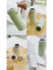 AU Bình giữ nhiệt thông minh sáng tạo bình nước inox hot trend tiện lợi mang theo dành cho nữ sinh thiết kế đẹp bình có dây đeo quà tặng tùy chỉnh.