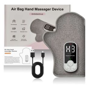 KET1P Chườm Máy massage cầm tay dùng điện. 2 trong 1 Khả năng nén của túi khí Máy massage nén khí Có thể điều chỉnh. Chạy bằng điện Máy massage cơ tay Dành cho tay/ngón tay/lòng bàn tay