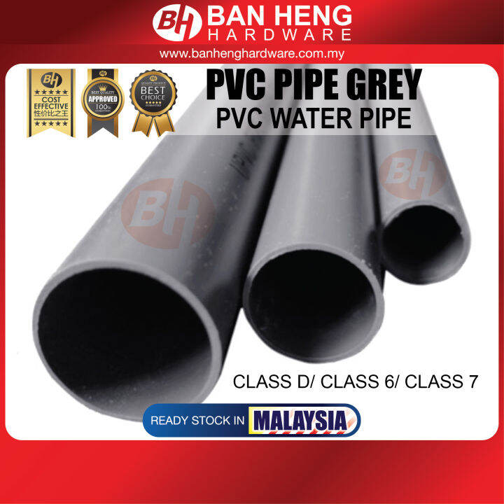 [ 1-3 FT / KAKI ] PVC Pipe Air PVC Kelabu PVC Water Pipe 1.1/2" 40MM ...