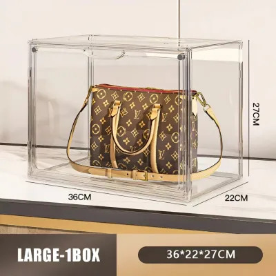 NEST Acrylic Transparent Shoe Box High Quality Stackable Magnetic Display Shoe Storage Box