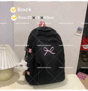 Backpack large capacity student backpack laptop backpack travel backpack leisure bag with pendant