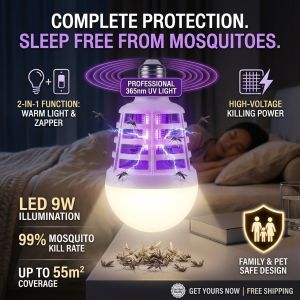 LED Bulb Mosquito Killer Energy Saving Multi-Functional Lighting and Mosquito Repellent Lamp