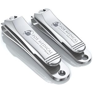 Fox Equipment Professional Nail Clippers Set – Stainless Steel Fingernail & Toenail Clippers for Men Women & Seniors – Ultra-Sharp Precision Ergonomic Comfort &-Grade Quality