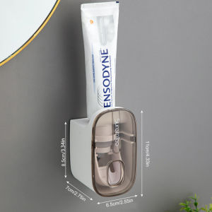 Bathroom Accessories Wall Mount Automatic Toothpaste Dispenser Lazy Toothbrush Holder Squeezer