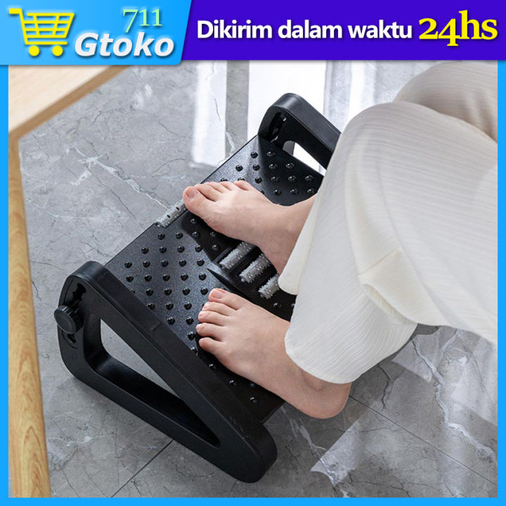 Under Desk Foot Rest Sandaran Kaki Dapat Disesuaikan untuk Di Bawah