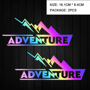 Motorcycle Luggage Side Tail Top Aluminum Case Box Stickers ADV Adventure Decals