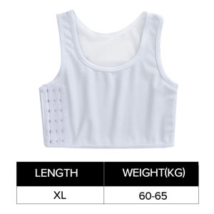 Women Breathable Chest Breast Binder Side Buckle Short Vest Tops Wireless Wrap Bandage Tomboy Shaping Bra Tank Trans Binders Top