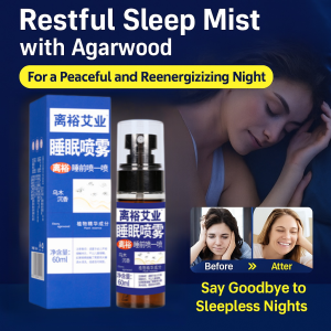 60ML Agarwood Sleep Aid Sleep Spray Solve Insomnia Difficulty Falling Asleep  Deep Sleep Aroma Therapy