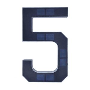 KECTTIO No Wiring Solar Lighted House Numbers Light Waterproof 6.7IN Solar Digital Doorplate Address Sign Illuminated LED House Number Plaque Yard