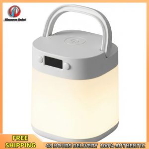 Winnereco Kids Night Light with Touch Control and Digital Clock for Safe Bedroom Illumination