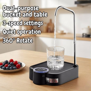 Electric Water Dispenser Pump USB Charging 3 Speed Desktop Bucket Home Kitchen Office