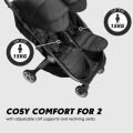 Baby Jogger City Tour 2 Double Stroller - Pitch Black (READY STOCK). 