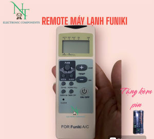 Remote điều khiển máy lạnh điều hòa FUNIKI AKT-FK3 . Tặng kèm pin sử dụng