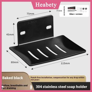 Heabety  304 thép không gỉ xà phòng món ăn tự dính treo tường phòng tắm xà phòng chủ rustproof không khoan xà phòng khay bọt biển